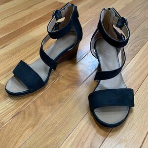 Franco Sarto "Derek" Leather Strappy Sandals
